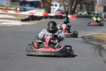 Go kart on ice événement Nicolas Barrette