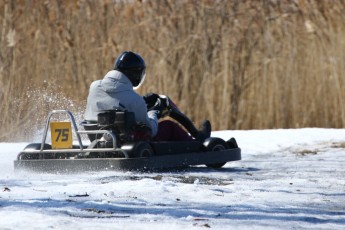 Go kart on ice événement Nicolas Barrette