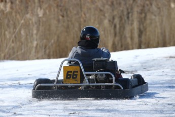 Go kart on ice événement Nicolas Barrette