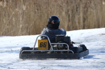 Go kart on ice événement Nicolas Barrette