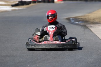 Go kart on ice événement Nicolas Barrette