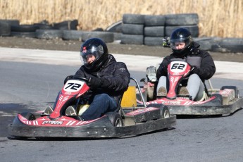 Go kart on ice événement Nicolas Barrette