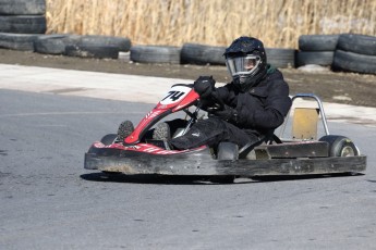 Go kart on ice événement Nicolas Barrette