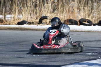 Go kart on ice événement Nicolas Barrette