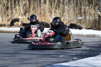 Go kart on ice événement Nicolas Barrette