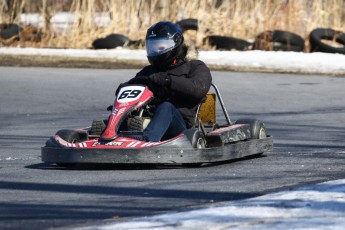 Go kart on ice événement Nicolas Barrette