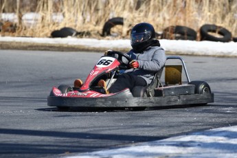 Go kart on ice événement Nicolas Barrette