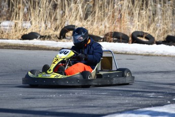 Go kart on ice événement Nicolas Barrette