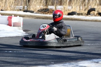 Go kart on ice événement Nicolas Barrette