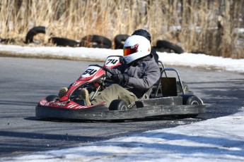 Go kart on ice événement Nicolas Barrette