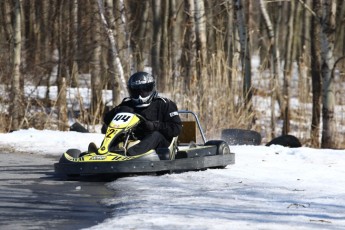 Go kart on ice événement Nicolas Barrette