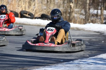 Go kart on ice événement Nicolas Barrette