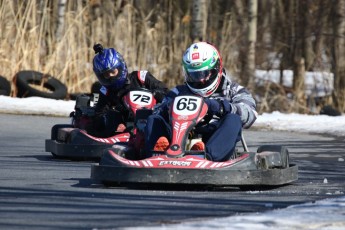 Go kart on ice événement Nicolas Barrette