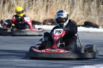 Go kart on ice événement Nicolas Barrette