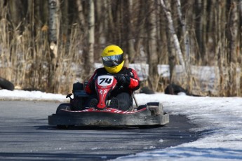 Go kart on ice événement Nicolas Barrette