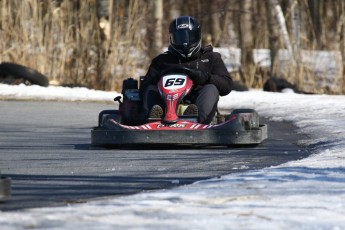 Go kart on ice événement Nicolas Barrette