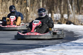 Go kart on ice événement Nicolas Barrette