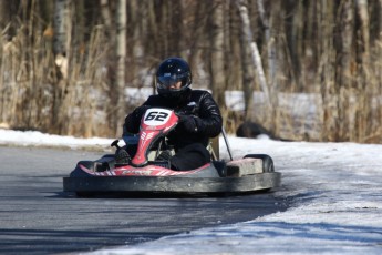 Go kart on ice événement Nicolas Barrette