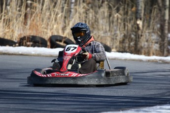 Go kart on ice événement Nicolas Barrette