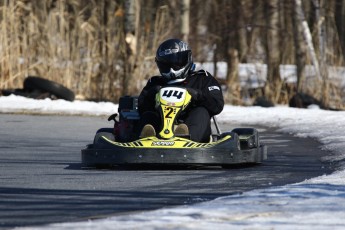 Go kart on ice événement Nicolas Barrette