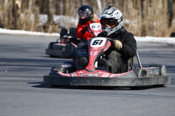 Go kart on ice événement Nicolas Barrette