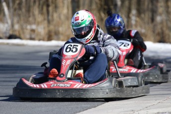 Go kart on ice événement Nicolas Barrette