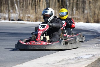 Go kart on ice événement Nicolas Barrette