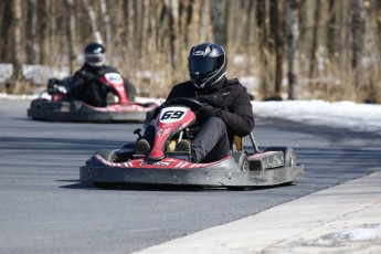 Go kart on ice événement Nicolas Barrette