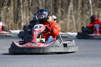 Go kart on ice événement Nicolas Barrette