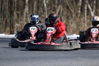 Go kart on ice événement Nicolas Barrette