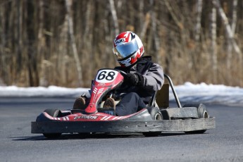 Go kart on ice événement Nicolas Barrette