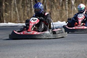 Go kart on ice événement Nicolas Barrette