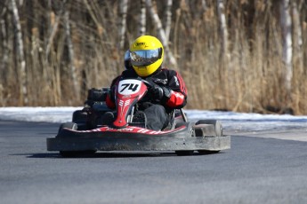 Go kart on ice événement Nicolas Barrette