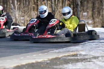 Go kart on ice événement Nicolas Barrette