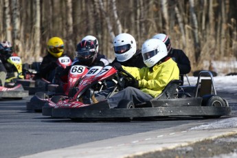 Go kart on ice événement Nicolas Barrette