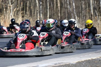 Go kart on ice événement Nicolas Barrette