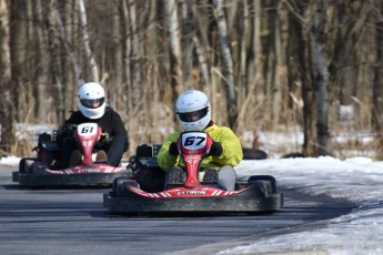 Go kart on ice événement Nicolas Barrette