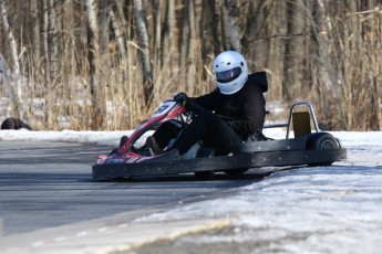 Go kart on ice événement Nicolas Barrette