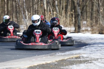 Go kart on ice événement Nicolas Barrette