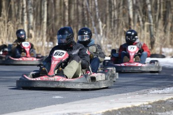 Go kart on ice événement Nicolas Barrette