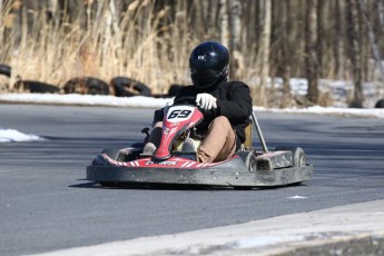 Go kart on ice événement Nicolas Barrette