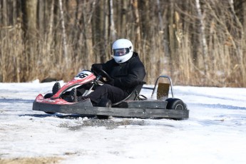 Go kart on ice événement Nicolas Barrette