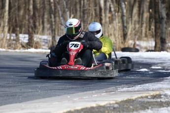 Go kart on ice événement Nicolas Barrette