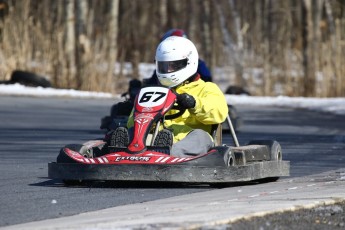 Go kart on ice événement Nicolas Barrette