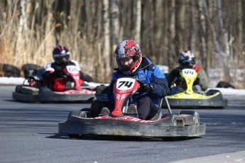 Go kart on ice événement Nicolas Barrette