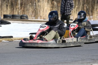 Go kart on ice événement Nicolas Barrette