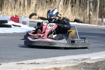 Go kart on ice événement Nicolas Barrette