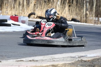 Go kart on ice événement Nicolas Barrette