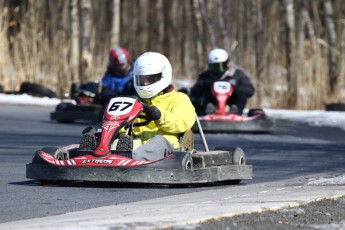 Go kart on ice événement Nicolas Barrette