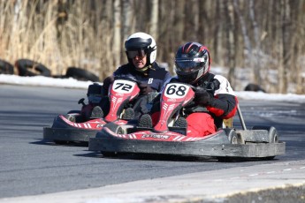 Go kart on ice événement Nicolas Barrette